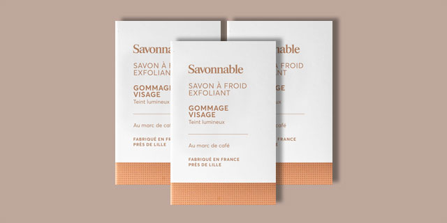 3 x Savon solide exfoliant gommage visage