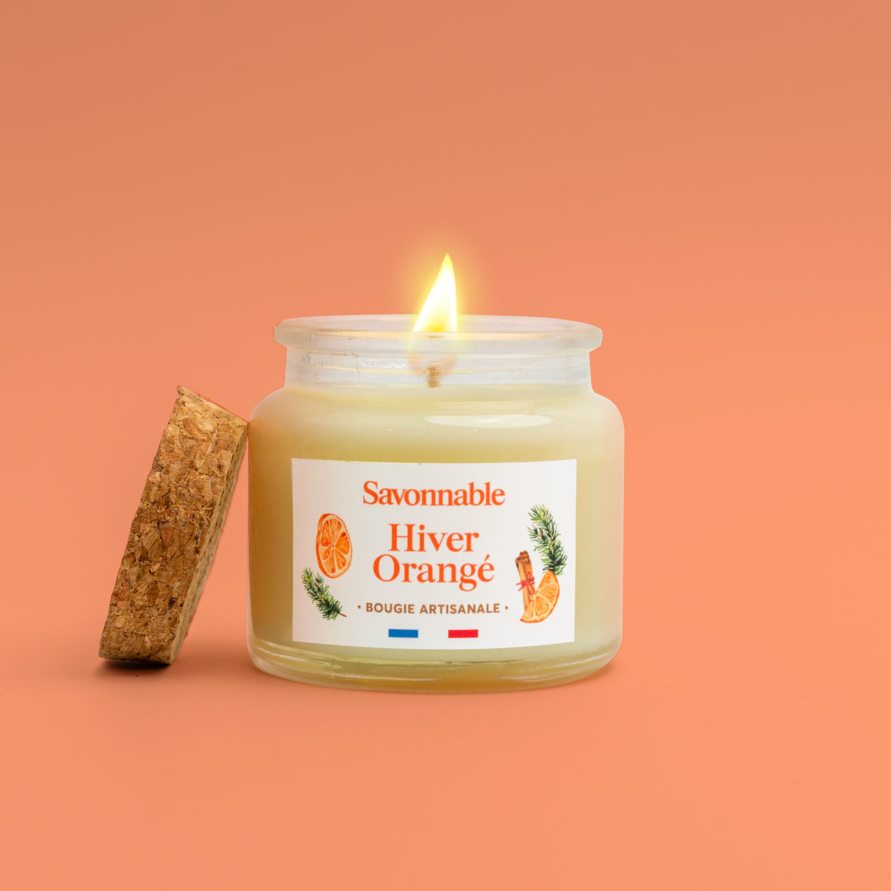 Bougie artisanale <span>Hiver Orangé</span>