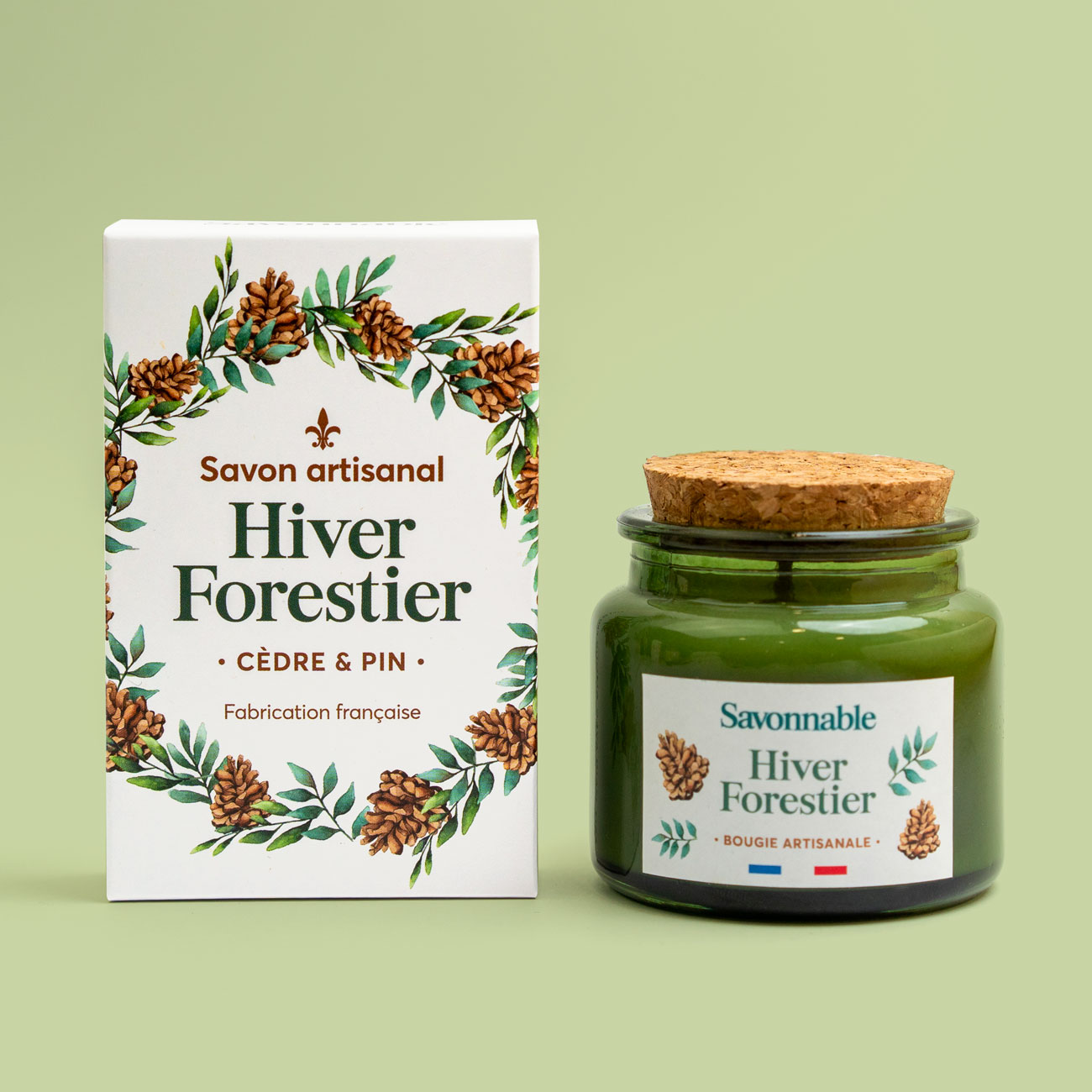 <span>Duo Hiver Forestier – Savon & Bougie artisanale</span>