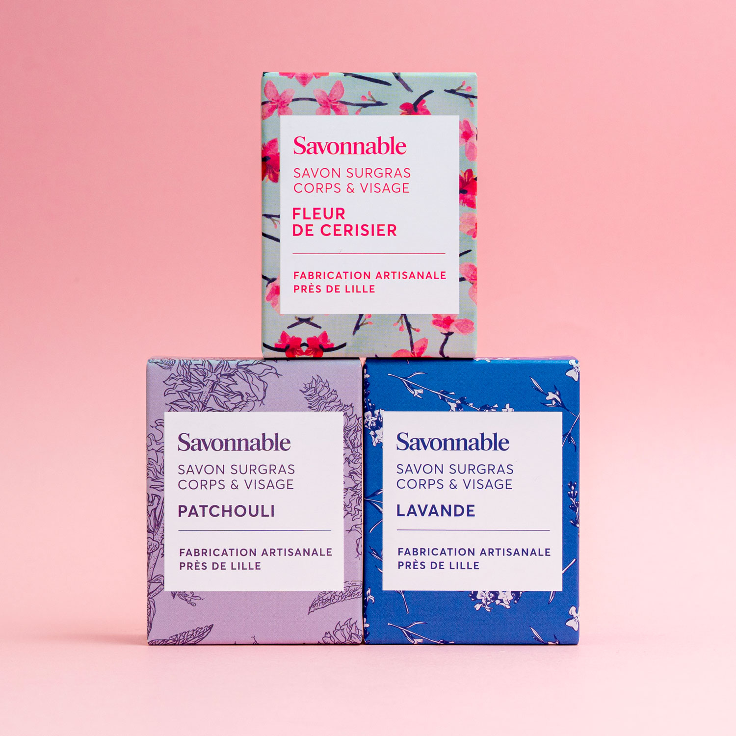 Coffret Cadeau <span>Trio de savons artisanaux 50g</span>