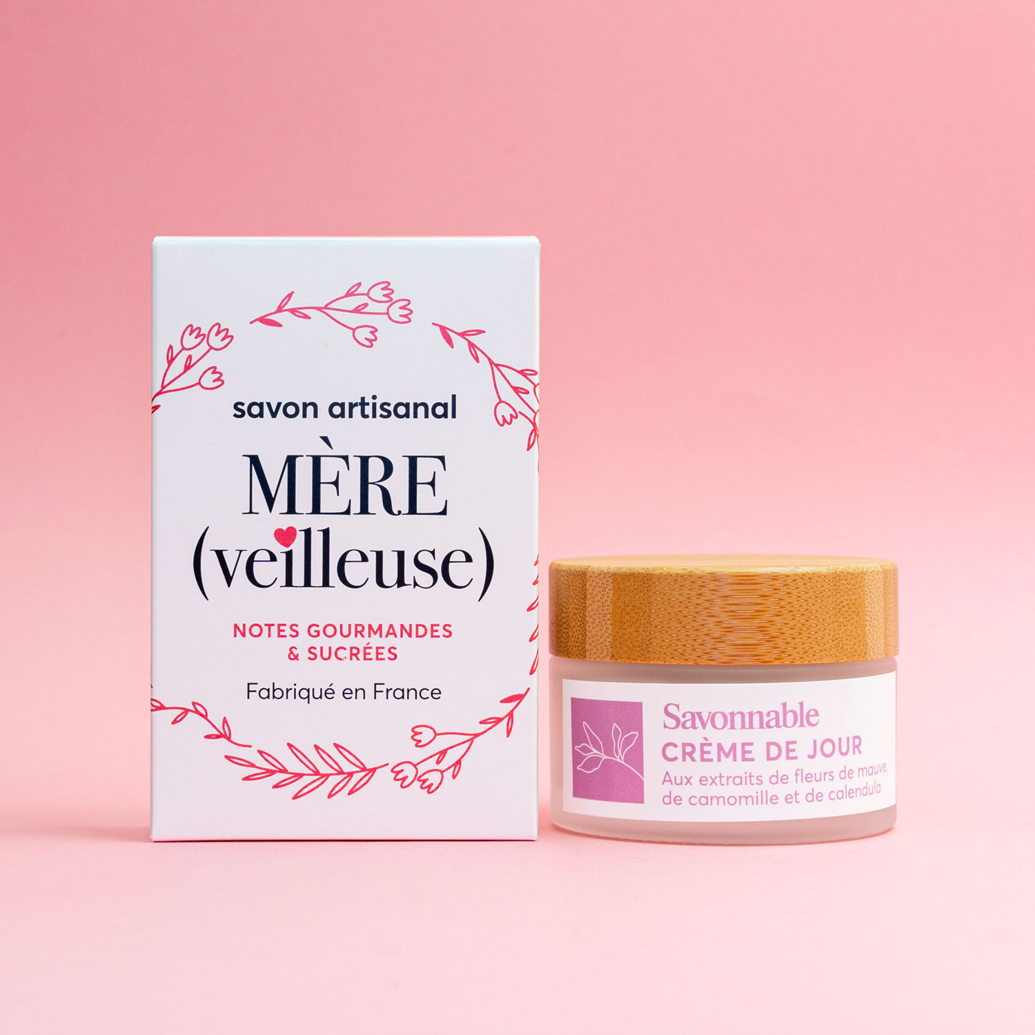 Coffret Cadeau <span>Crème de jour,  Savon Mère (Veilleuse)</span>