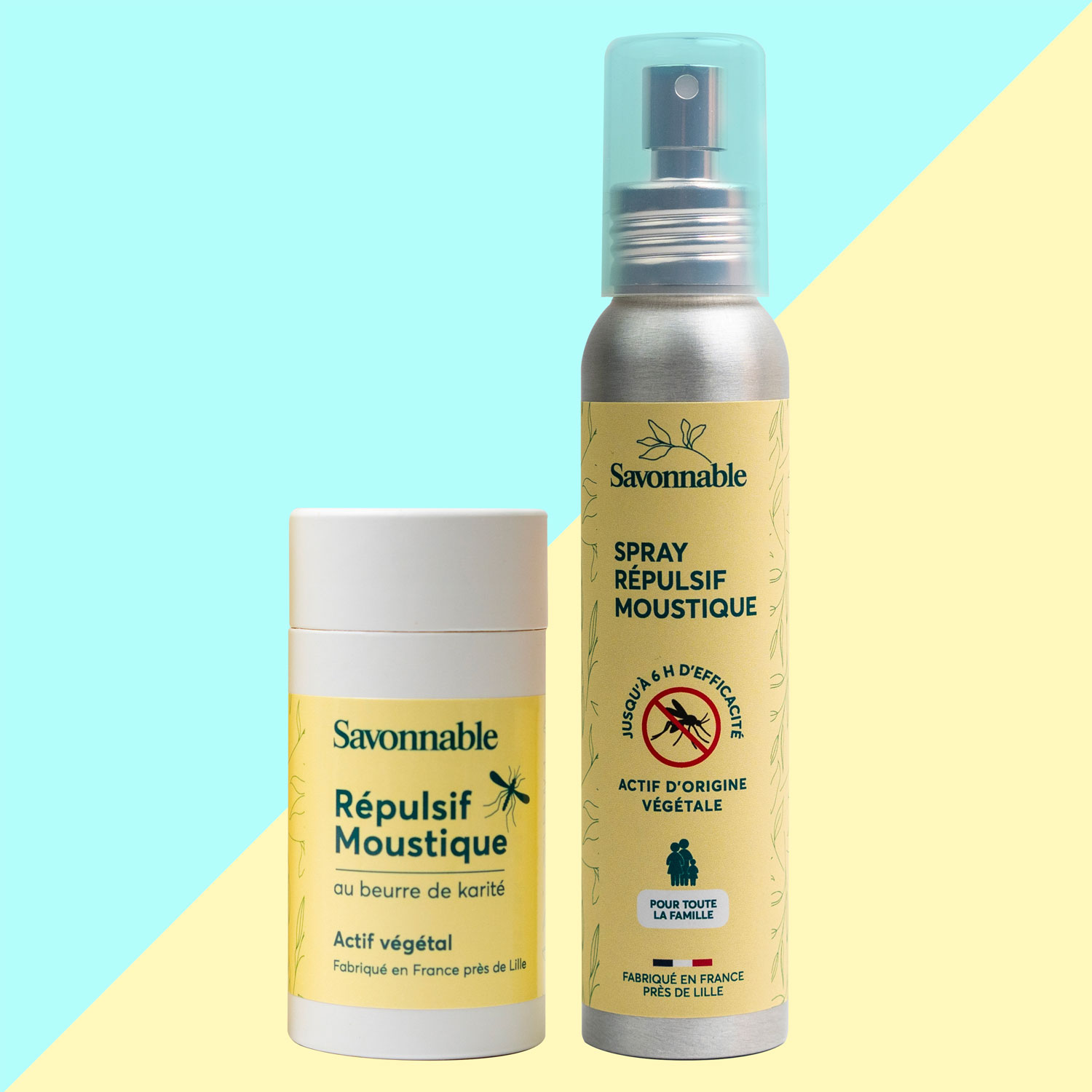 Pack stop moustique <span>Répulsif solide & Répulsif Spray</span> - Fabriqué en France