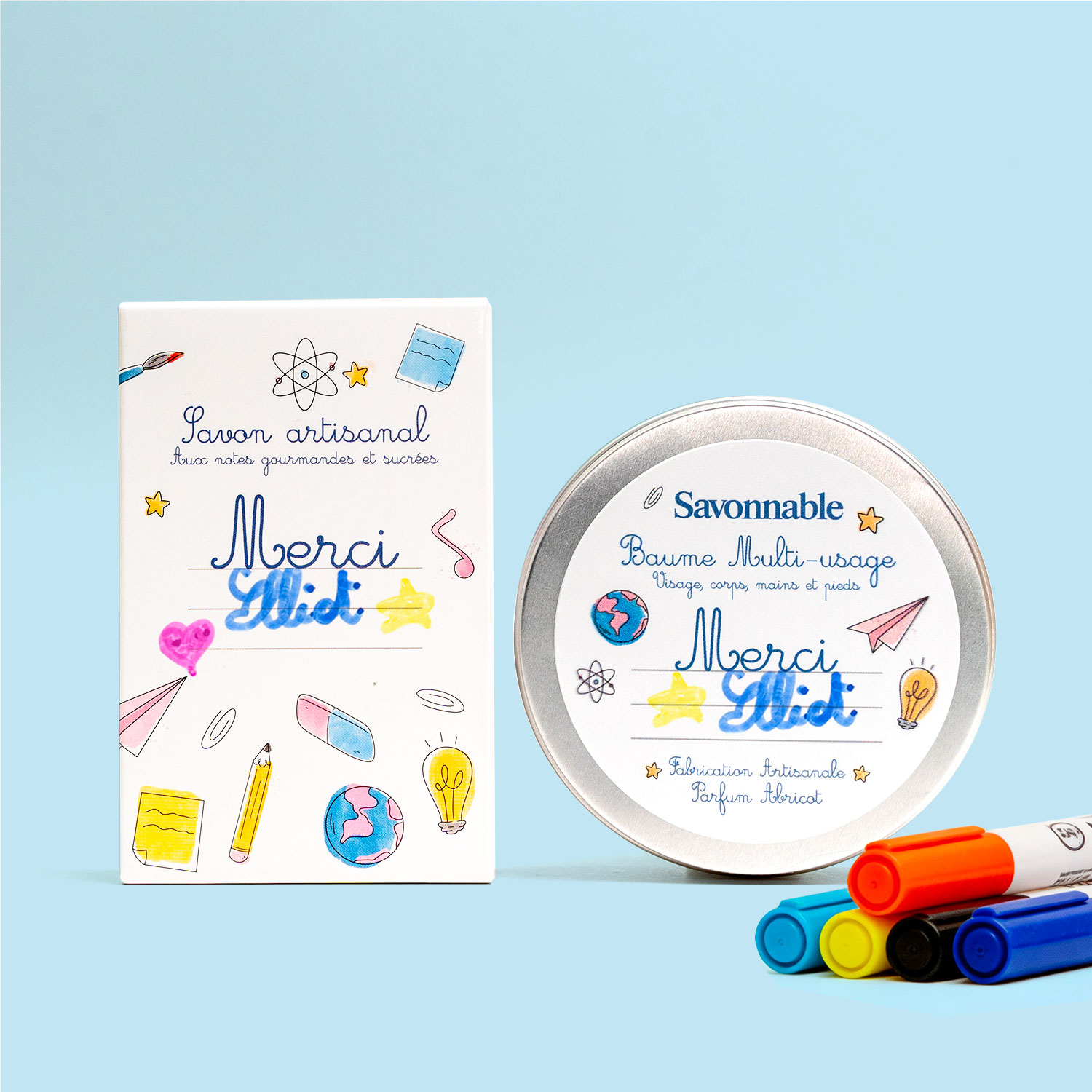 Coffret Merci <span>Savon & Baume Personnalisables</span>
